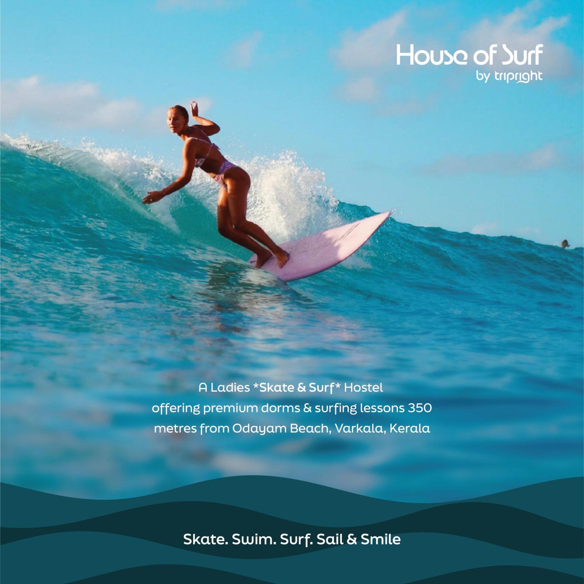 House Of Surf Hostel For Women Varkala Exterior foto